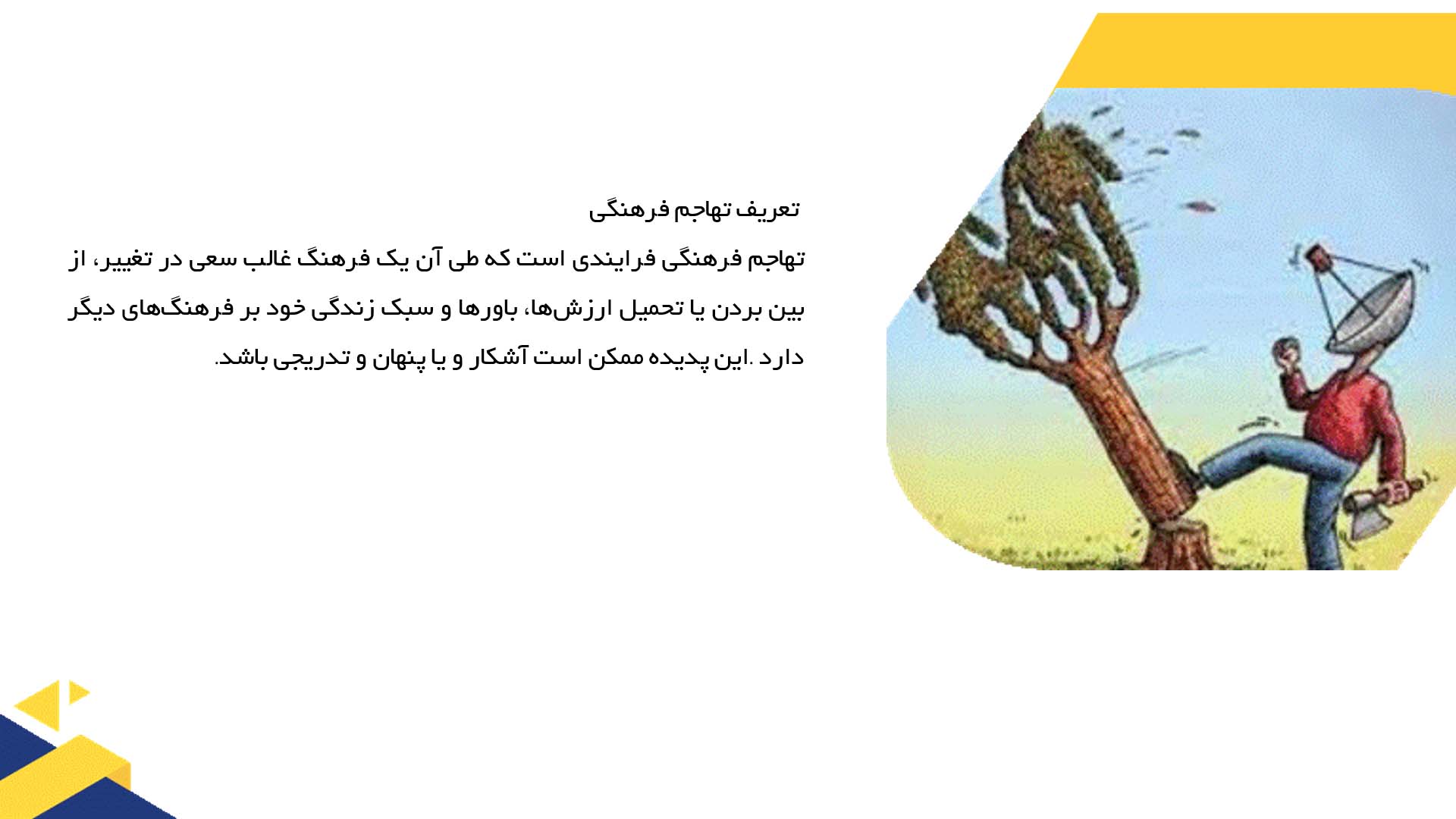 پاورپوینت در مورد تاریخچه تهاجم فرهنگی در جهان